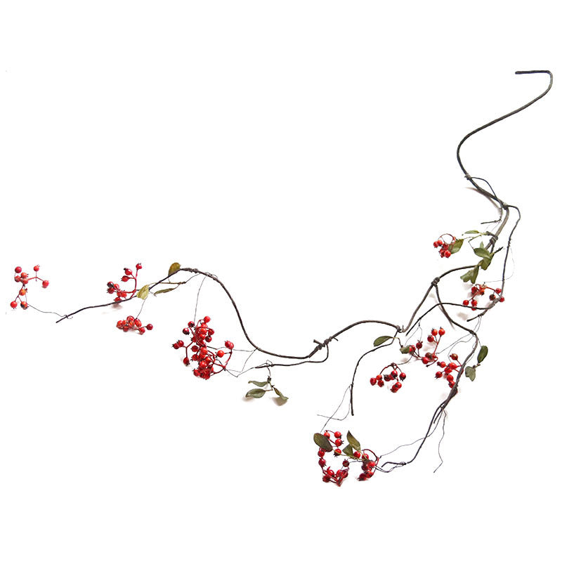 51" Artificial Oriental Bittersweet Vine, Foam Foliage Garland for Home Decor, Wedding & Commercial Spaces