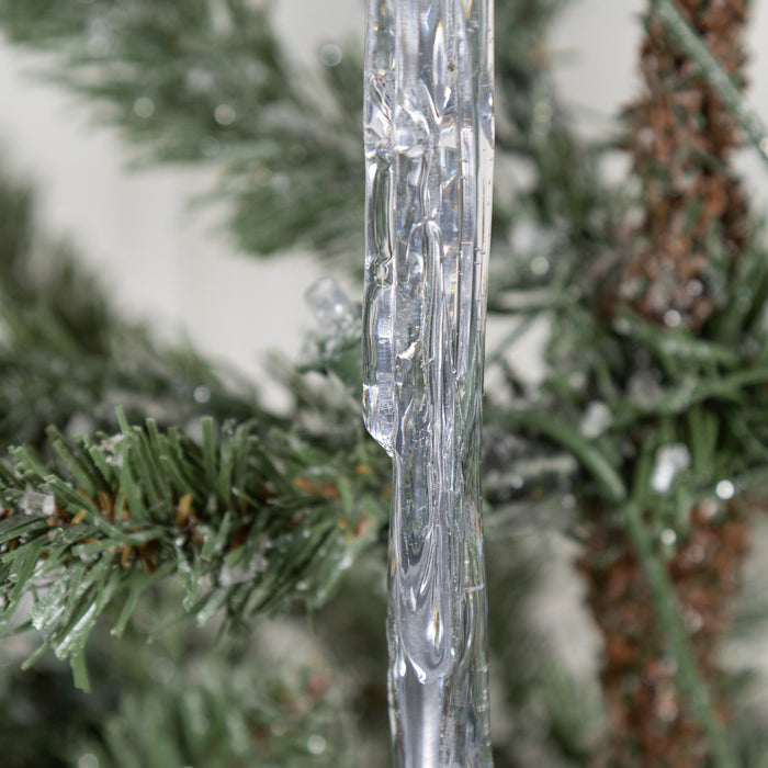 Bulk Christmas Ornaments Acrylic Clear Ice Strip Pendant for Xmas Trees Hanging Decorations Wholesale
