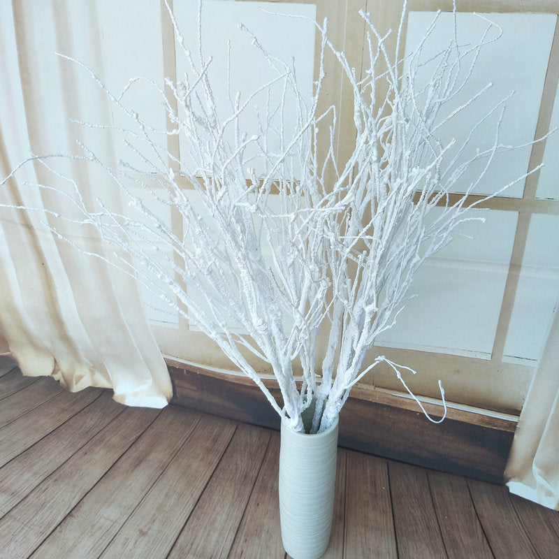 Artificial Coral Branch Stems, Set of 1 with 3 Branches, 39" Tall, Realistic Plastic Greenery for Wedding Centerpieces, Home Decor