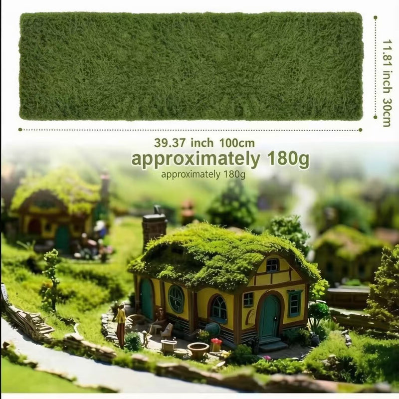 Artificial Moss Grass Mat Sheet, Faux Moss Turf Roll for DIY Terrariums, Planters, Wedding & Window Displays