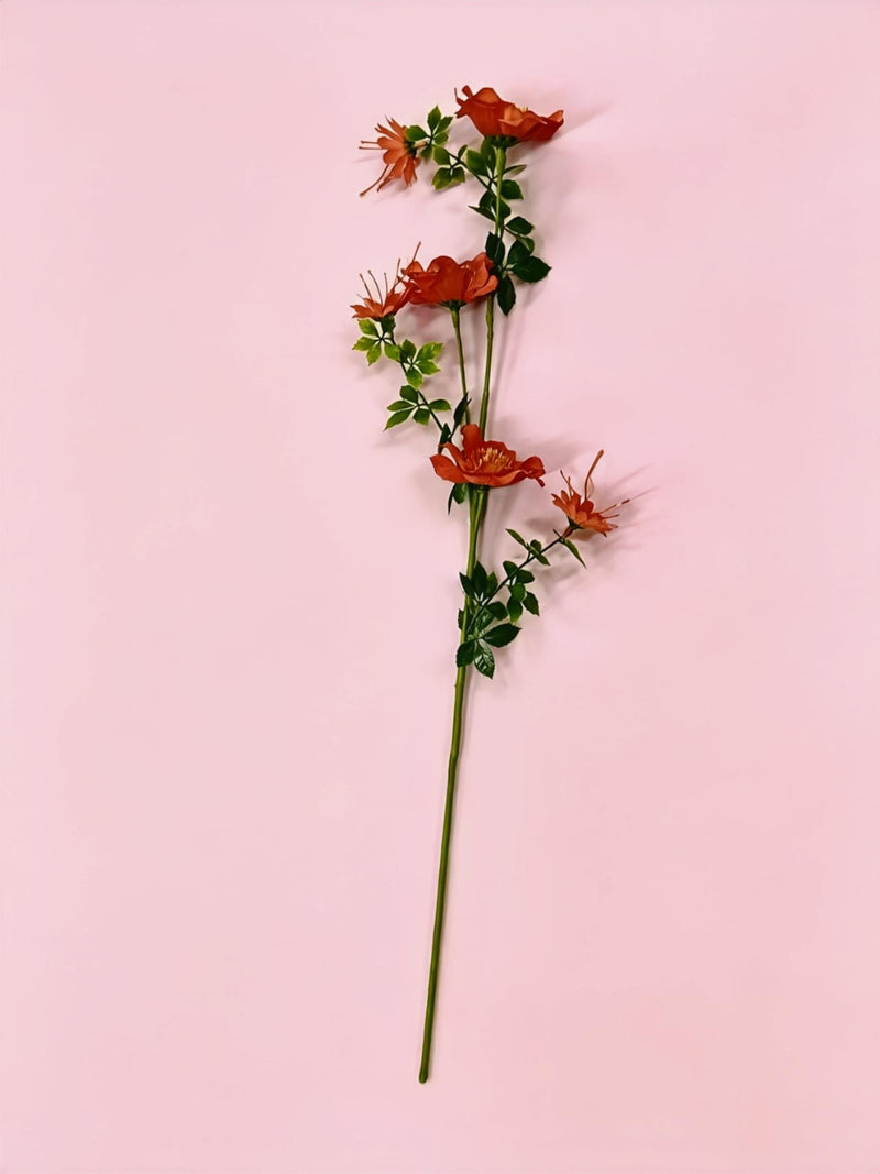 Artificial Cosmos Flowers, 28" Tall Silk-Like Faux Blooms for Wedding Centerpieces, Home Decor