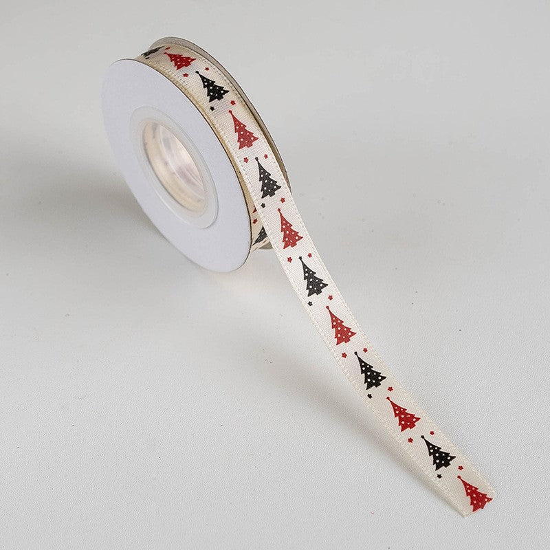 Bulk 10 Yards Christmas Ribbon Christmas Grosgrain Ribbon for Gift Wrapping Crafts DIY Holiday Xmas Decorations Wholesale