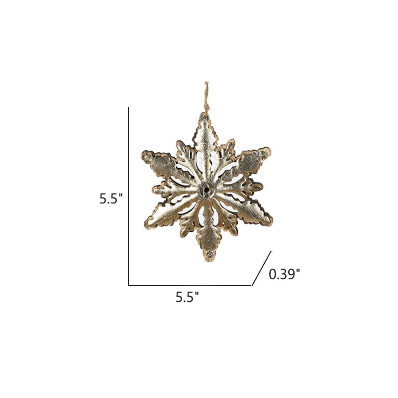 Bulk Christmas Ornaments Wood Hollow-out Snowflake with Pine Cone Xmas Tree Hanging Decorations Wholesale