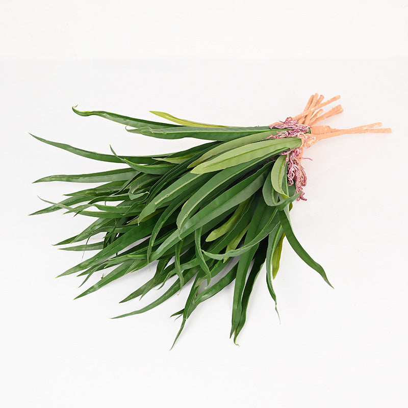17" Artificial Cymbidium Orchid Bush, Realistic Faux Greenery for Wedding Decor, Home Styling