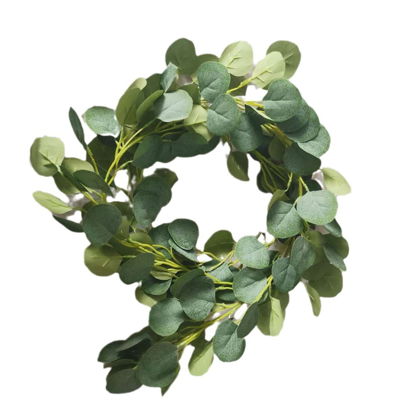 75" Artificial Eucalyptus Vine with 146 Leaves, Trailing Faux Greenery for Weddings, Home Decor, and Commercial Spaces