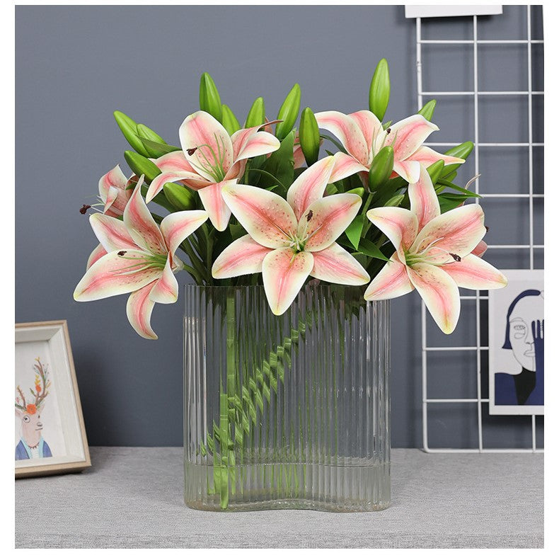 tiger lily gifts & flowers inc Bulk 15" Tiger Lily Lilies Stem Real Touch Artificial Flowers Wholesal — Artificialmerch