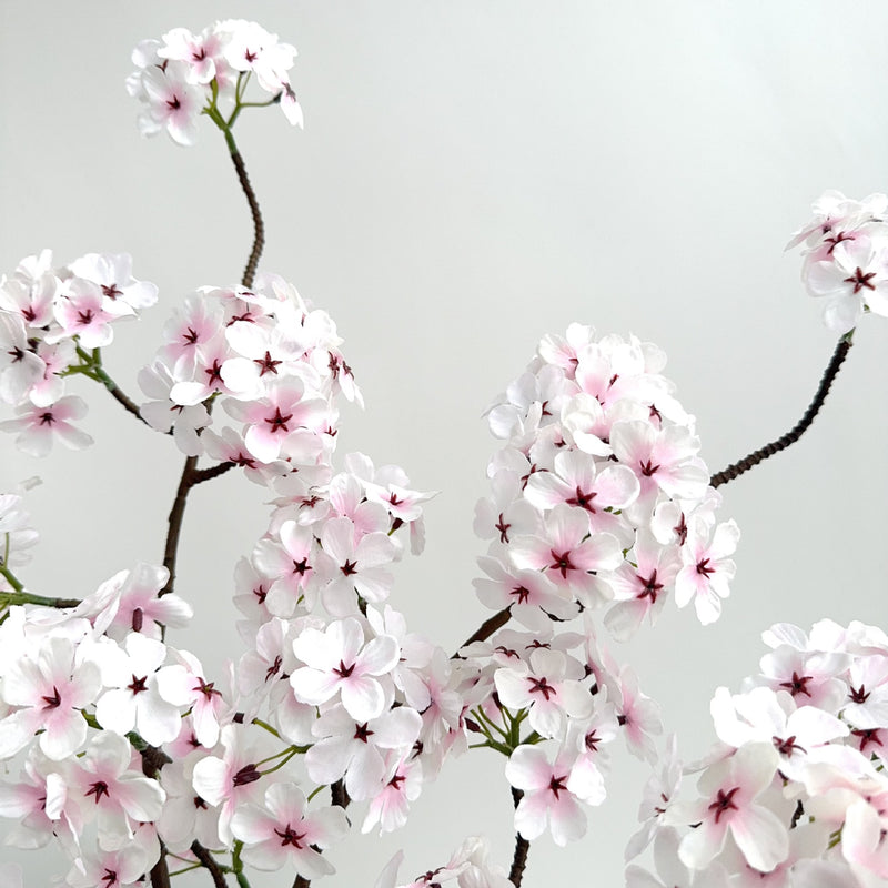 36" Artificial Pear Blossom Bush with 6 Blooms, Silk-Like Faux Flowers for Weddings, Home Decor, and Events