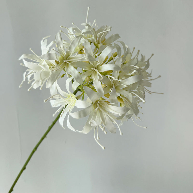 26" Faux Silk Lycoris Flower Bush, Retro Style, Perfect for Weddings, Events, and Home Decor