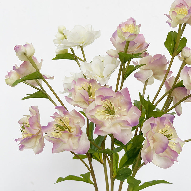 Bulk 23" AM Basics Helleborus Spray Branches Artificial Silk Flowers Wholesale