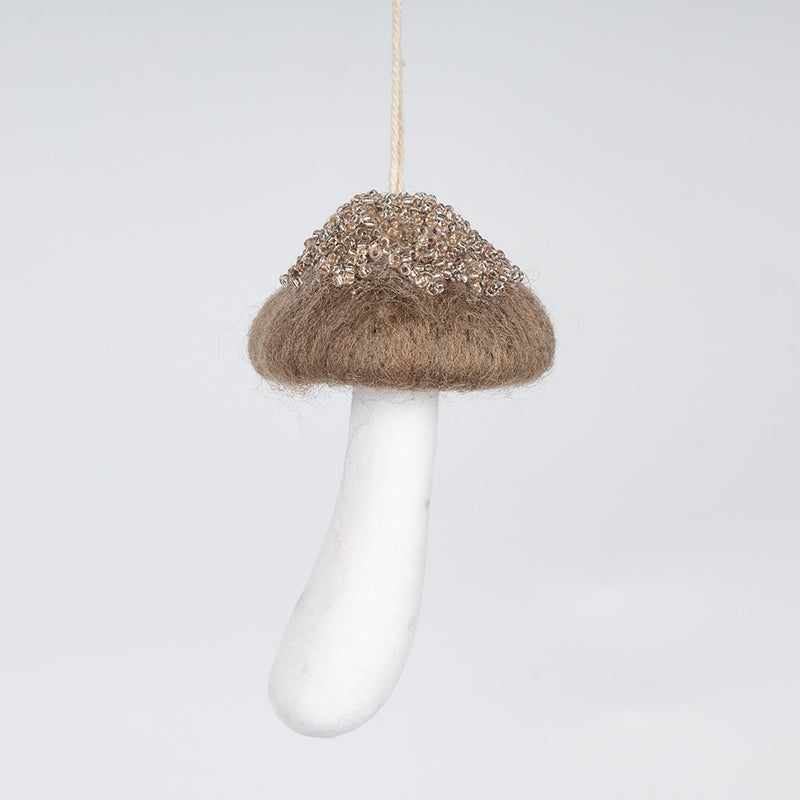Bulk Christmas  Mushroom Ornaments Lovely Wool Felt Mushroom Gift for Xmas Tree Home Indoor Party Decor Wholesale