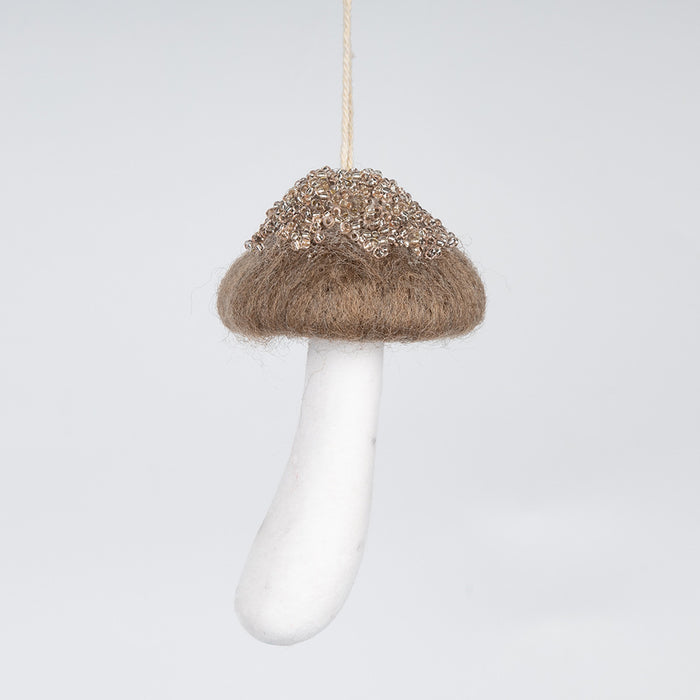 Bulk Christmas  Mushroom Ornaments Lovely Wool Felt Mushroom Gift for Xmas Tree Home Indoor Party Decor Wholesale
