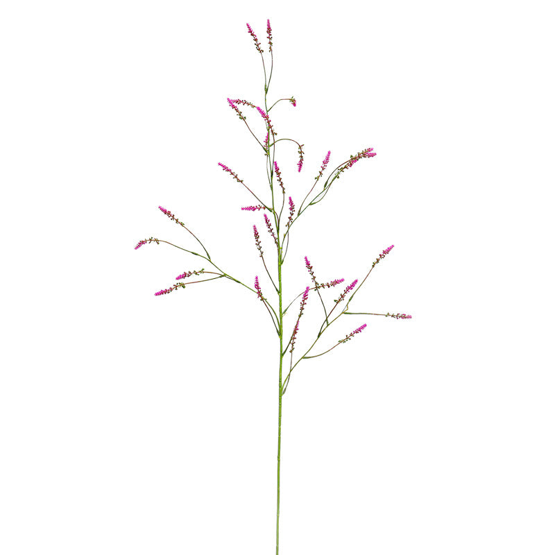 Single Stem Artificial Lavender Knotweed, 48" Tall Plastic Faux Flower for Wedding Decor, Home & Commercial Styling