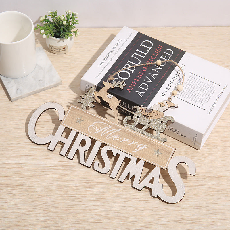 Bulk Christmas Sign Hanging Ornaments with Rope for Xmas Party Decor Wholesale