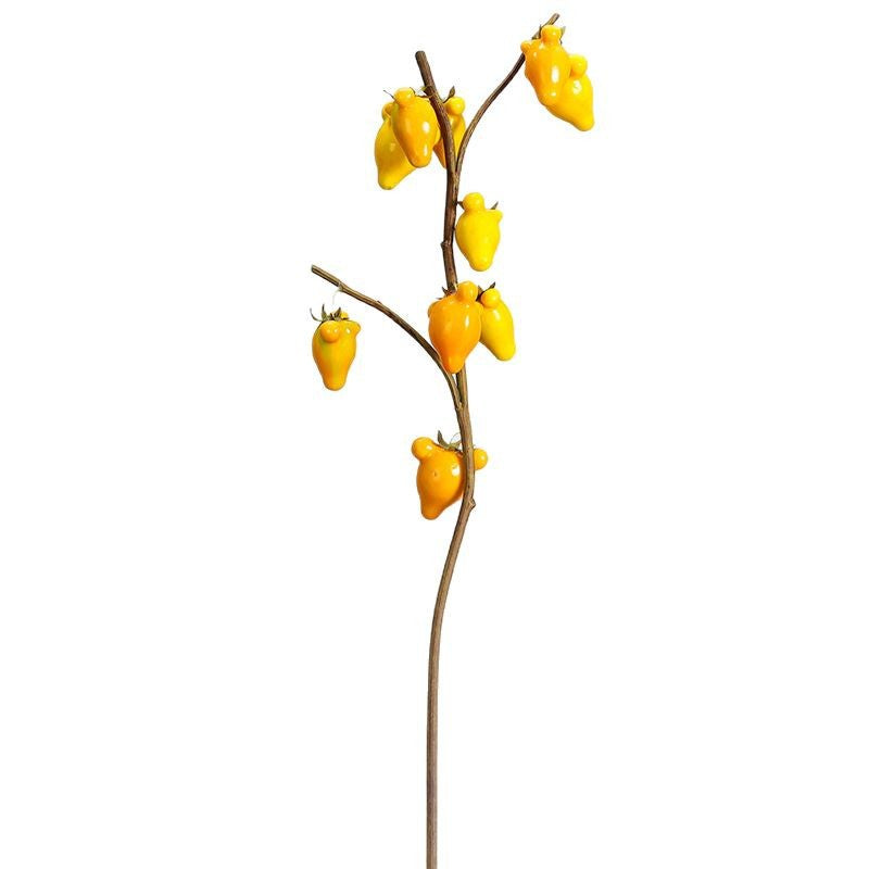 26" Artificial Kumquat Stem with 10 Fruits, Realistic Faux Foam Fruit Branch for Home Decor, Wedding Centerpieces, and Seasonal Displays