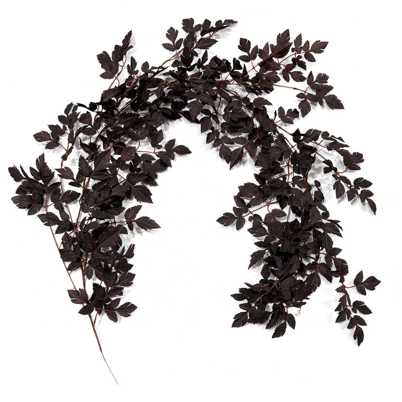 Artificial Trumpet Vine with Autumn Maple Leaves, 71" Long Faux Trailing Vine for Fall Decor, Thanksgiving Home & Wedding Centerpieces
