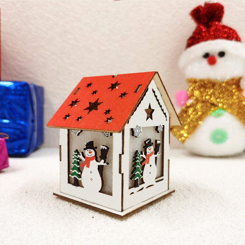 Ornement de Noël en bois à suspendre en vrac, Père Noël, bonhomme de neige, cerf, pendentifs pour arbre de Noël, pour fête de Noël, vente en gros