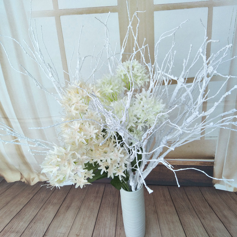 Artificial Coral Branch Stems, Set of 1 with 3 Branches, 39" Tall, Realistic Plastic Greenery for Wedding Centerpieces, Home Decor