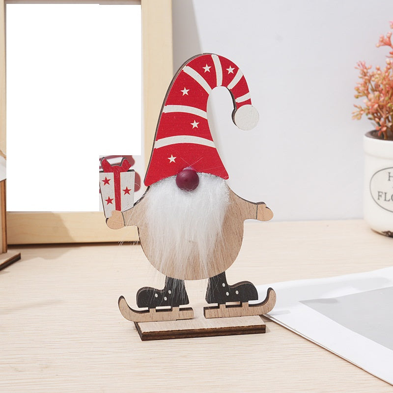 Lot de 3 décorations de Noël rustiques en forme de gnome suédois pour table de fête de Noël, panneaux de cuisine, décoration de bureau, vente en gros