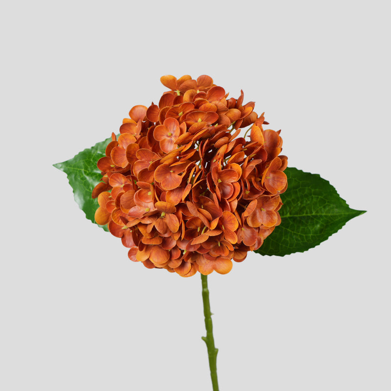 Artificial Hydrangea Single Stem, 1 Bloom, Plastic Faux Flower for Wedding, Home Decor and Hotel Display