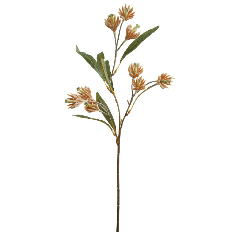 24" Artificial Magnolia Bush with 9 Blooms, Silk Floral Arrangement for Home Decor, Wedding Centerpieces & Commercial Displays