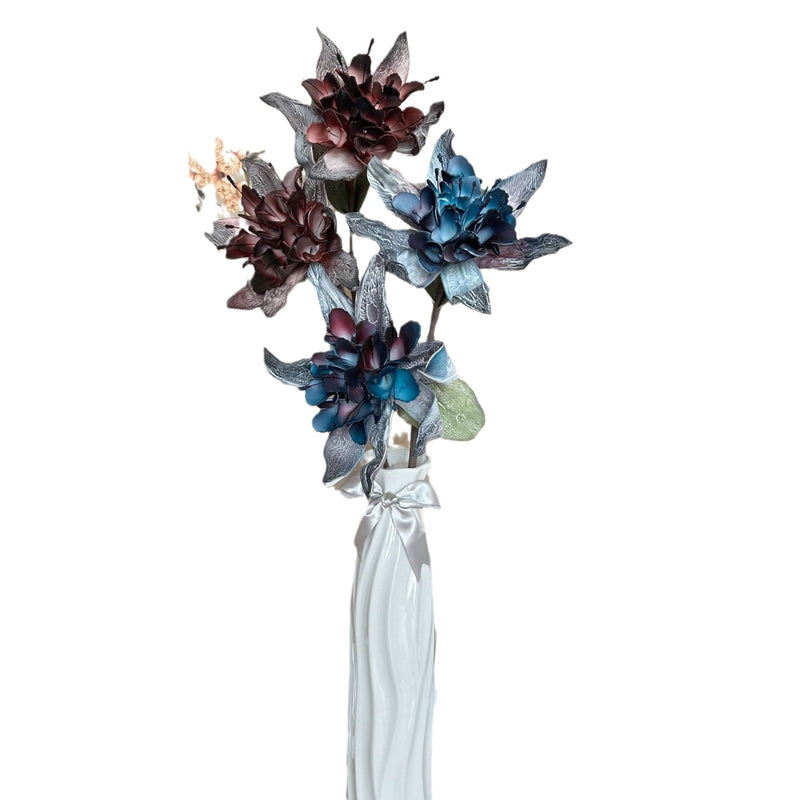 Single Stem Artificial Wildflower, 37" Tall, Foam Material, Perfect for Home Decor, Weddings, and Commercial Spaces