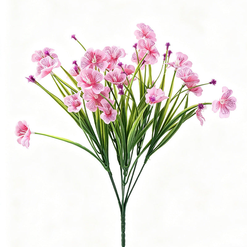 Artificial Water Grass Bush, Faux Greenery Stem with Plastic Blades, Indoor Outdoor Use for Weddings, Home Decor & Displays