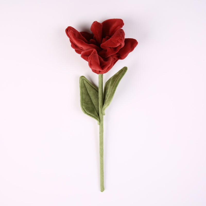 Single Stem Faux Lily Flower, 17" Tall with 6.5" Bloom, Fluffy Fabric Stems for Home Decor, Weddings & Events