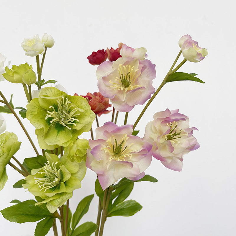Bulk 23" AM Basics Helleborus Spray Branches Artificial Silk Flowers Wholesale