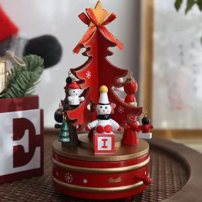 Bulk Musical BoxChristmas Tree Music Box Ornaments for Christmas Table Decoration Wholesale