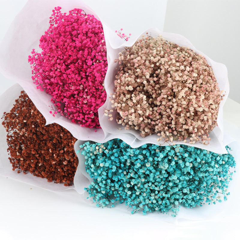 Lot de 1 bouquet de fleurs de gypsophile séchées pour mariage, arrangement floral, décoration de fête à domicile, vente en gros