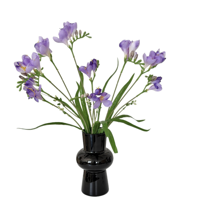 24" Faux Silk Orchid Bush with 6 Blooms, Modern Home Decor, Wedding & Commercial Styling