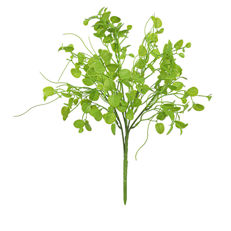 Artificial Eucalyptus & Dimple Grass Bush, Plastic Persian Grass Greenery Stem for Vases, Wall Décor & Home Styling