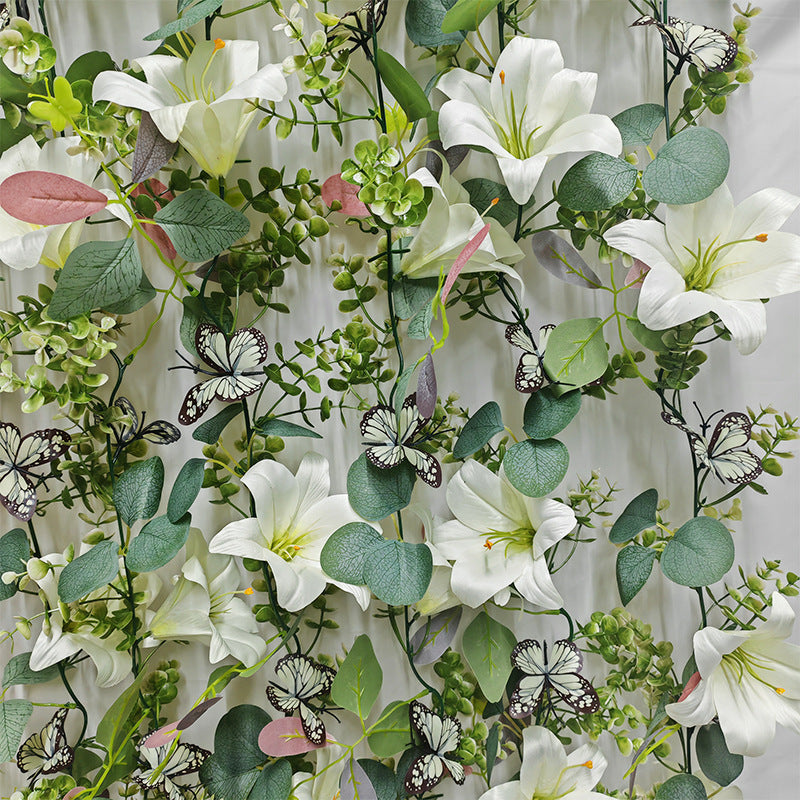 Artificial Ivy Vine Garland, Single Faux Silk Money Leaf & Eucalyptus Trailing Greenery for Wedding, Home & Window Display