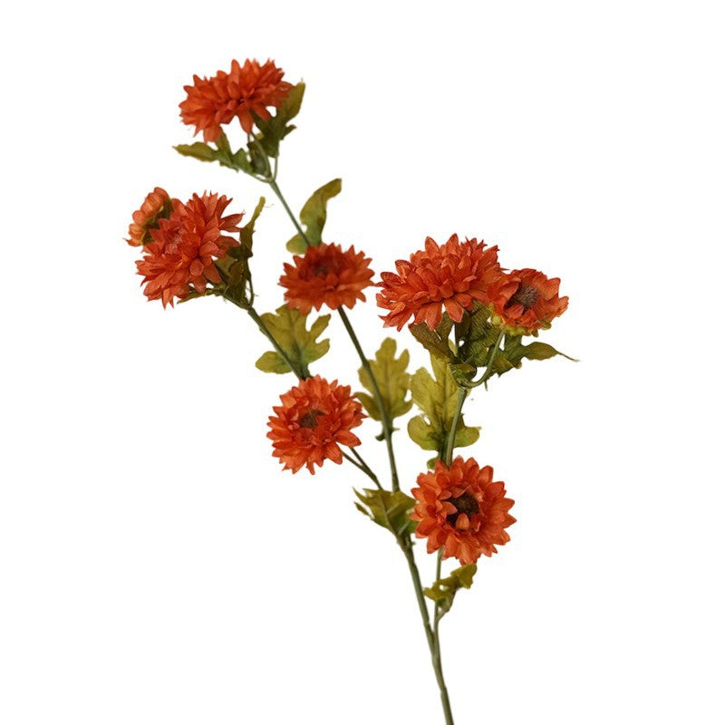 21" Artificial Daisy Bush with 8 Blooms, Silk Flower Arrangement for Home Decor, Weddings, Offices