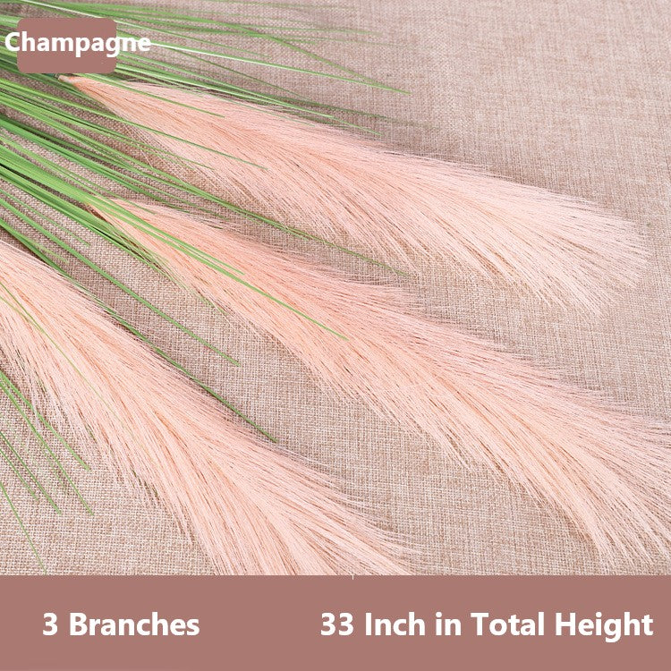 Bulk 33" Grass Artificial Plant Faux Reed Grass Fake Shrubs Outdoor Plant Pampas Wholesale