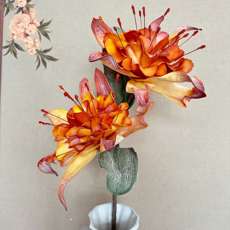 Single Stem Artificial Wildflower, 37" Tall, Foam Material, Perfect for Home Decor, Weddings, and Commercial Spaces