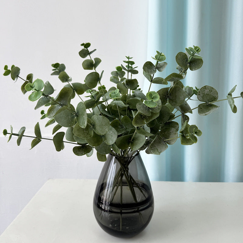 Set of 3 Eucalyptus Stems, Artificial Foliage for Home Decor, Weddings, and Seasonal Arrangements, 18" Tall