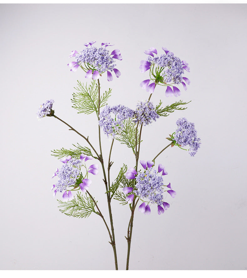 38" Realistic Artificial Dandelion & Snowberry Stem, Single Branch with 4 Blooms, Ins Modern Floral Decor for Weddings, Home, Offices