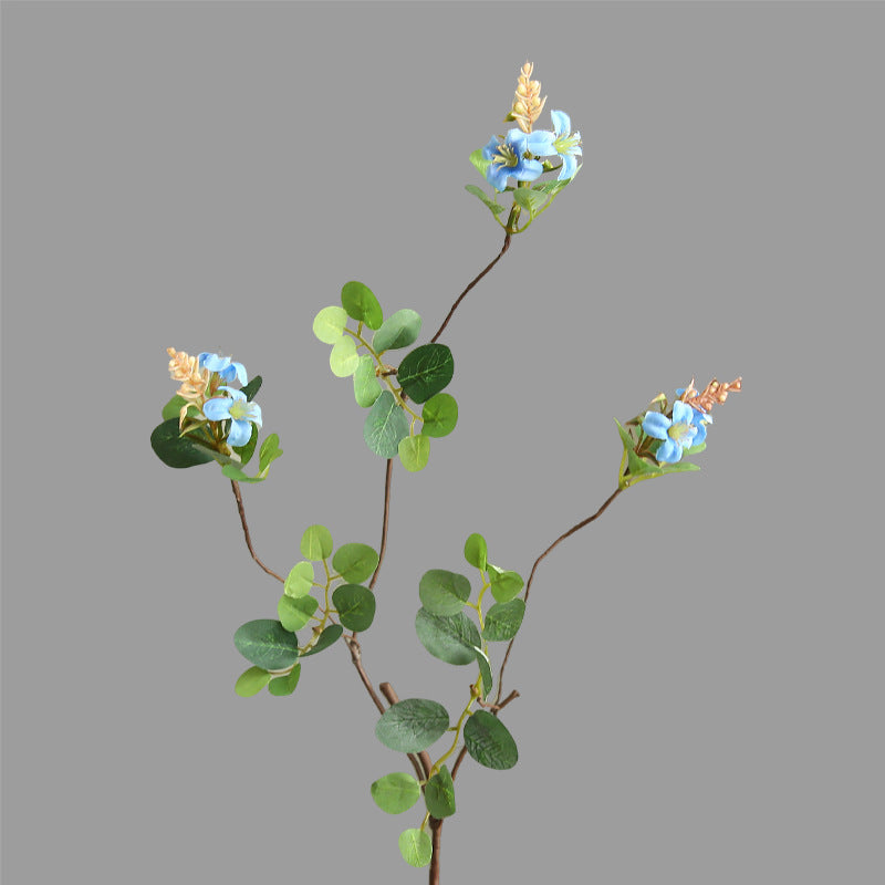 Single Stem Clematis Artificial Flower, 20" Tall, Silk-Like Fabric, Ideal for Home Decor, Weddings, and Commercial Spaces