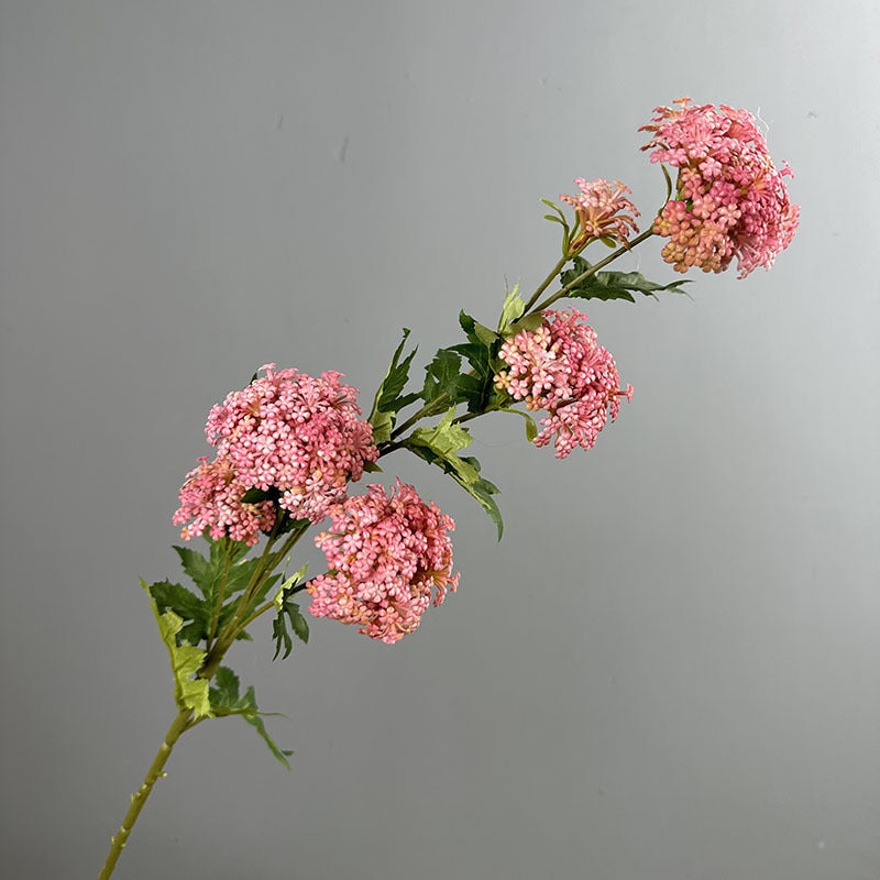 33" Light Luxury Hydrangea Bush with 6 Blooms, Artificial Flowers for Weddings, Home Decor, and Offices