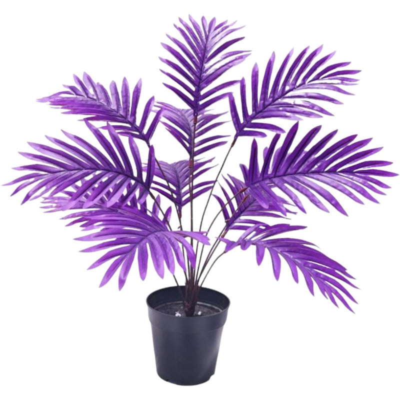 12-Stem Artificial Areca Palm Bush, 26" Tall Lifelike Faux Palm Leaves, Modern Indoor/Outdoor Decor for Home Office Wedding