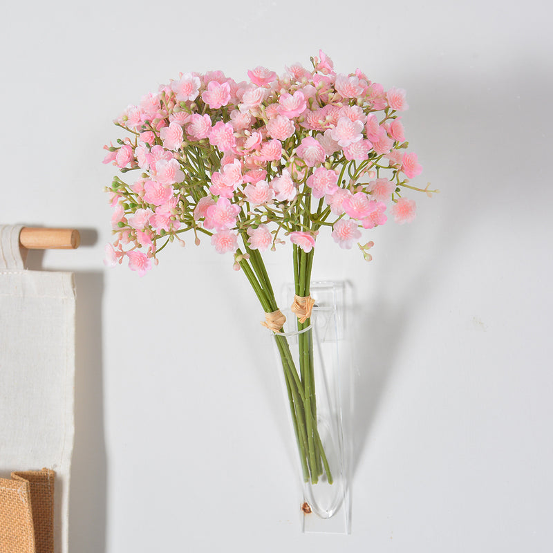 Artificial Baby's Breath Bouquet, 12" Hand-Tied Faux Gypsophila Bundle for Weddings, Home Decor & Floral Arrangements