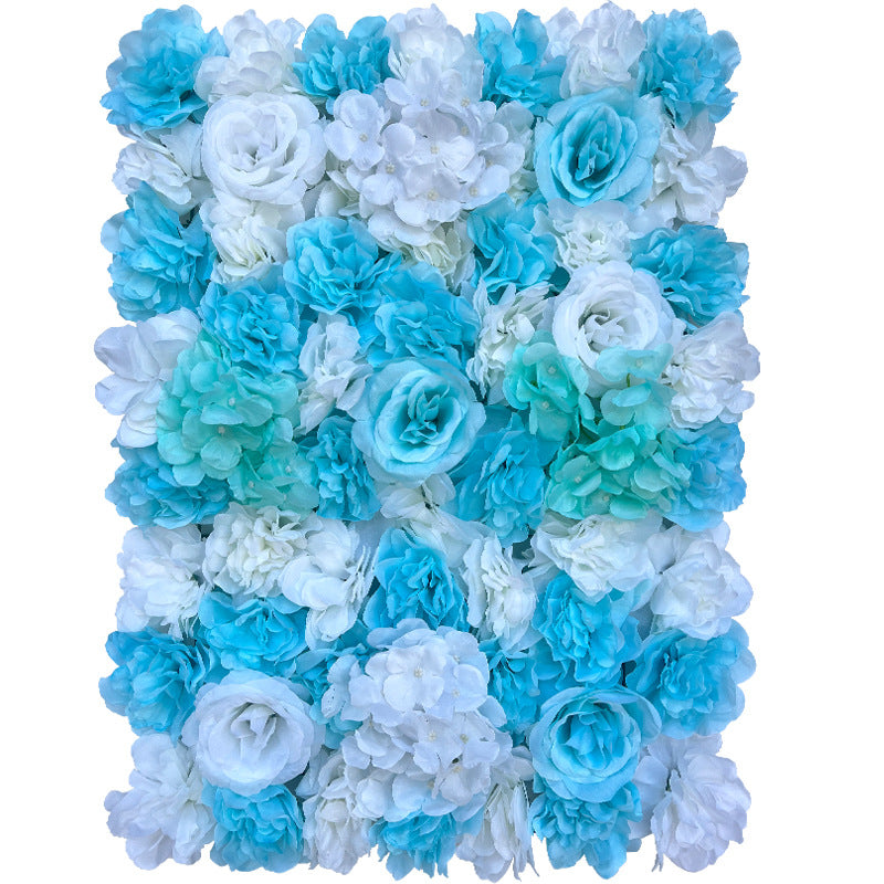 Lot de 12 fleurs artificielles en vrac, hortensia, pivoine, rose, tapis mural, toile de fond, protection UV, décoration de mariage, vente en gros 