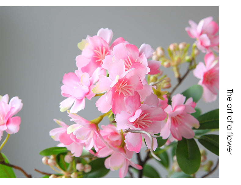 Artificial Michelia Flower Stem, 29" Tall, Silk Single Stem with 30 Blooms, Modern Home Decor, Wedding & Event Styling, Allergy-Friendly