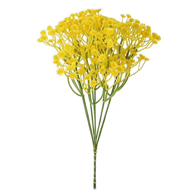 10 Pack Artificial Baby's Breath Stems, 12" Floral Bunches for Wedding Decor, DIY Centerpieces & Home Arrangements, Realistic Plastic Gypsophila Filler Flowers