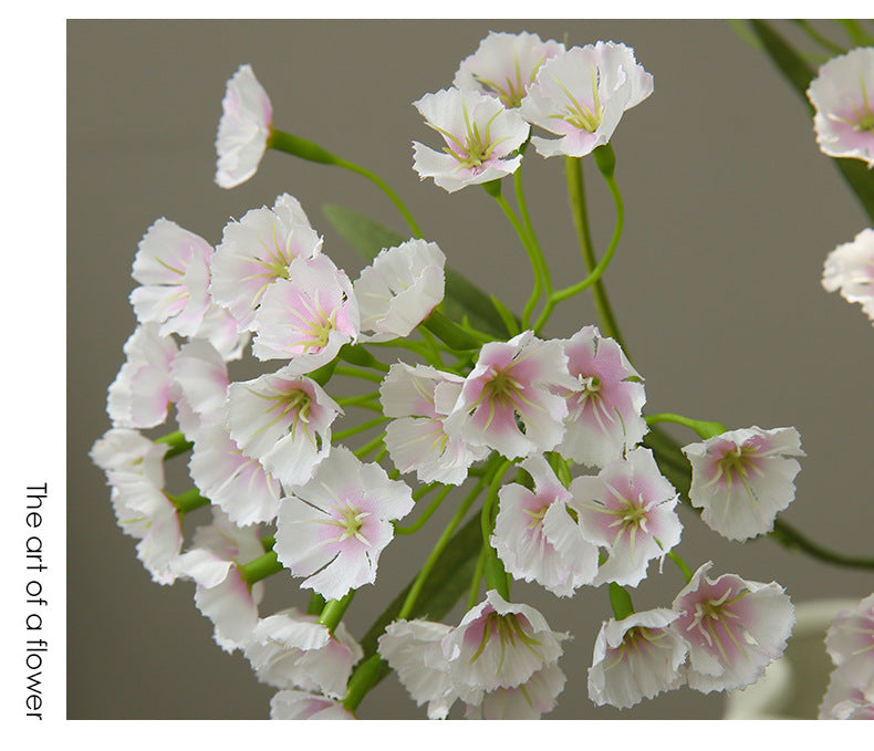 Single Stem Artificial Carnation with 3 Blooms, 28" Height, Silk-Like Fabric, Modern Home Decor, Wedding, Office Styling