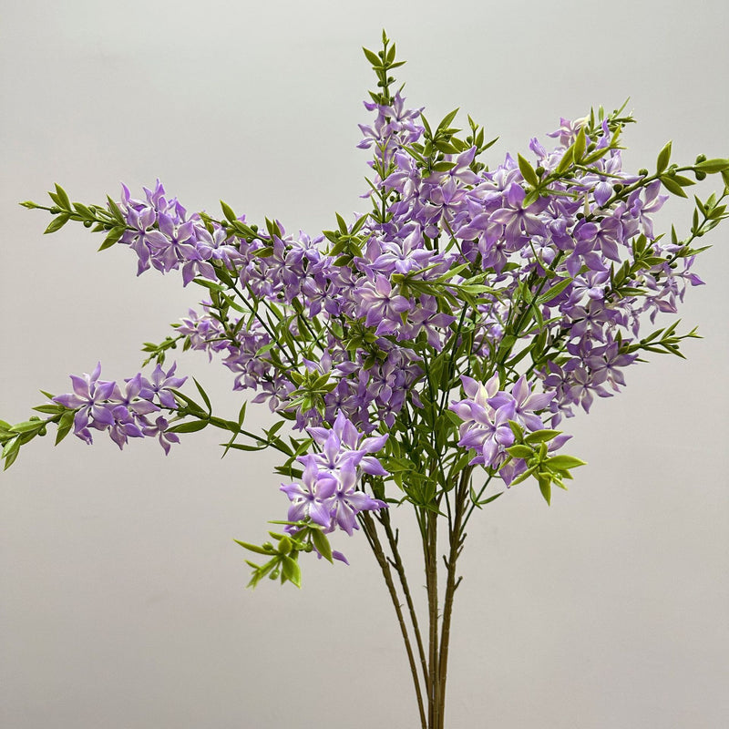 Artificial Lilac Bush, Faux Lilac Flower Stem for Vase Arrangements, Wedding, Home & Office Decor