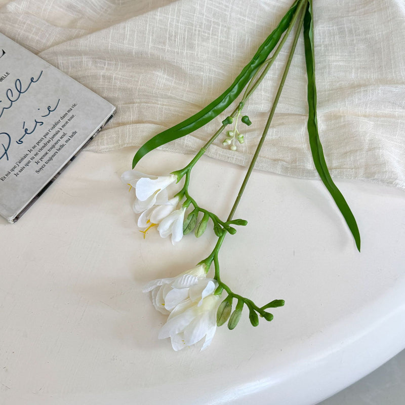 24" Faux Silk Orchid Bush with 6 Blooms, Modern Home Decor, Wedding & Commercial Styling