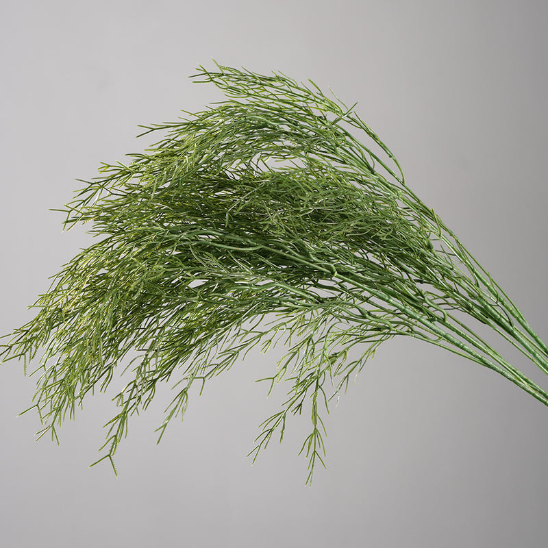 Artificial Asparagus Fern Stems, 39" Green Faux Greenery for Wedding Decor, Floral Arrangements & Home Styling, Single Stem Realistic Fake Plants