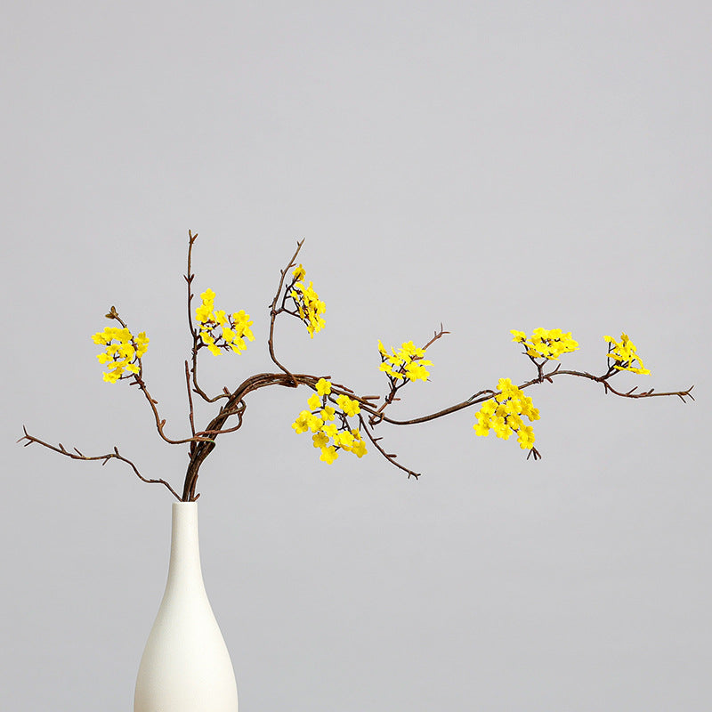 Artificial Cherry Blossom Branch, 34" Tall, Bendable Stems for Home Decor, Wedding, and Commercial Use